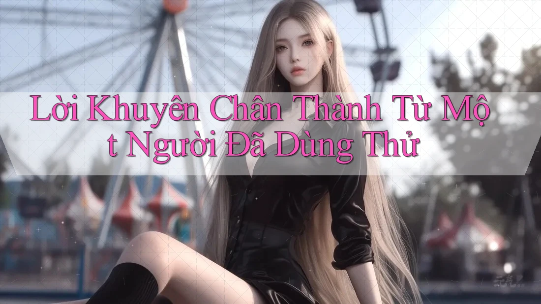 Lời Khuyên Chân Thành Từ Một Người Đã Dùng Thử