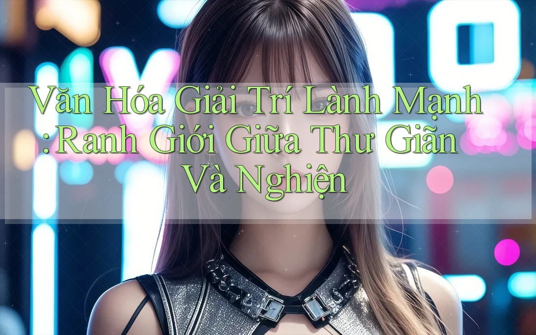 Văn Hóa Giải Trí Lành Mạnh: Ranh Giới Giữa Thư Giãn Và Nghiện Văn Hóa Giải Trí Lành Mạnh: Ranh Giới Giữa Thư Giãn Và Nghiện